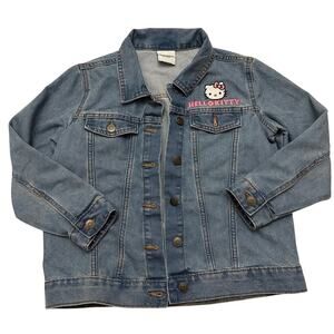 Hello Kitty Jean Jacket sz L (10-12) Denim Jacket